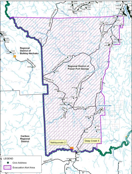 Evacuation alert issued for Shesta Lake and Punchaw Lake area - My ...